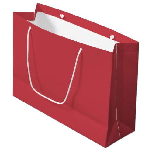 Strawberry Red Solid Color Large Gift Bag