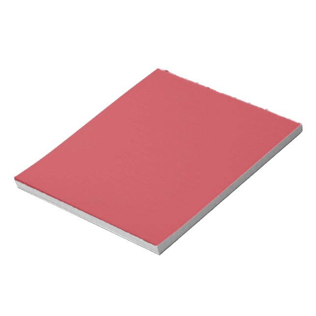 Strawberry Red Solid Color Notepad (Rotated)