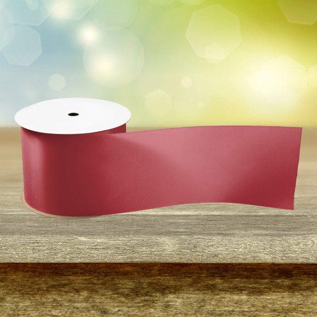 Strawberry Red Solid Color Satin Ribbon (Creator Uploaded)