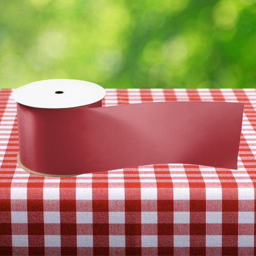 Strawberry Red Solid Color Satin Ribbon