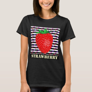 Strawberry Retro Stripes T-Shirt