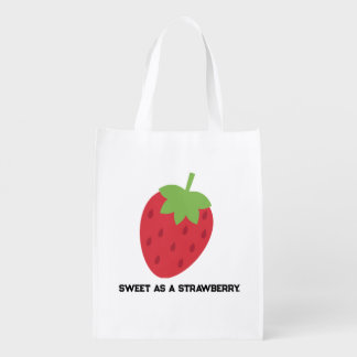 Strawberry Reusable Grocery Bag | Cute Eco-Friendl