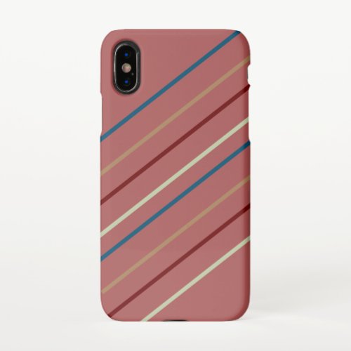 Strawberry rhubarb_ iPhoneXS Slim Fit Case Glossy iPhone XS Case
