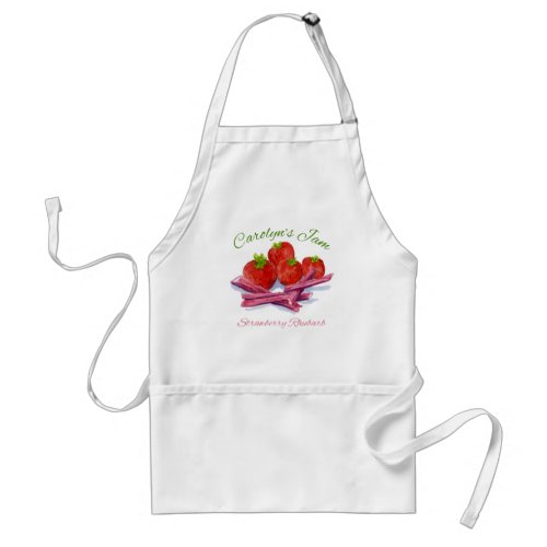 strawberry rhubarb jam apron