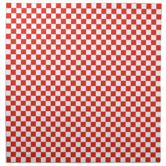 Strawberry Rustic Farmhouse French Country Check Cloth Napkin