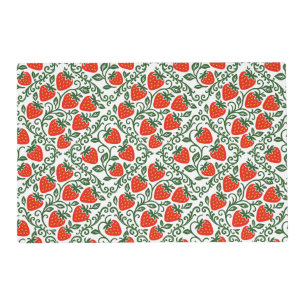 Strawberry Rustic Farmhouse French Country Recipe Placemat