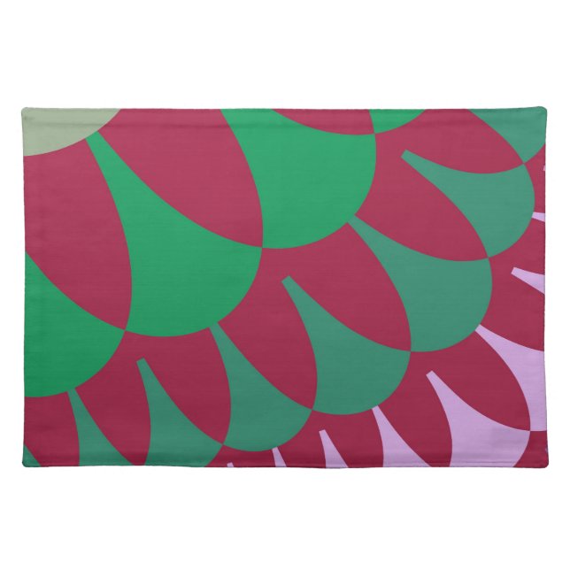 Strawberry Scales Cloth Placemat (Front)