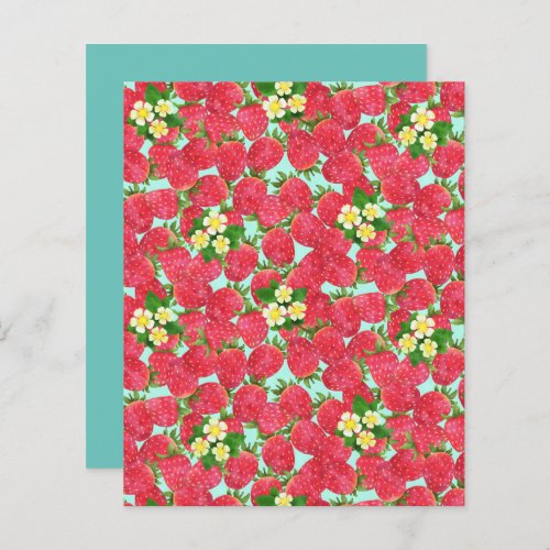 Strawberry scrapbook paper