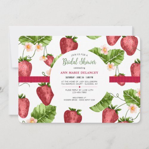 Strawberry Season Invitation