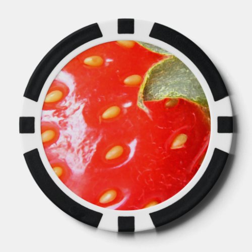 Strawberry Seeds Poker Chips