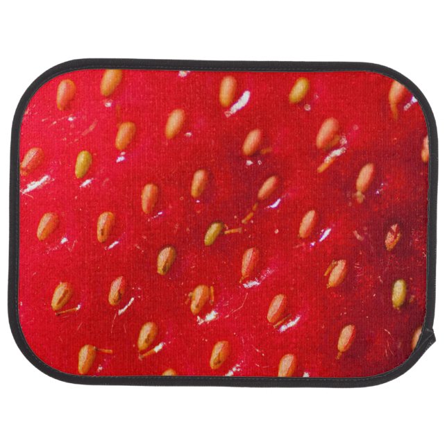 strawberry seeds red pattern fruit sweet  car floor mat (Rear)