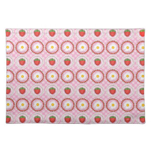 Strawberry Serenade Cloth Placemat