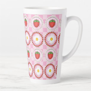 Strawberry Serenade Latte Mug