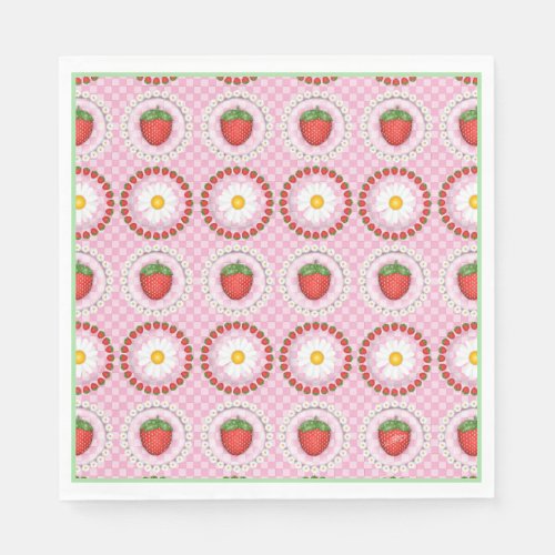 Strawberry Serenade  Napkins