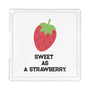 Strawberry Serving Tray Cute Fruit-Themed