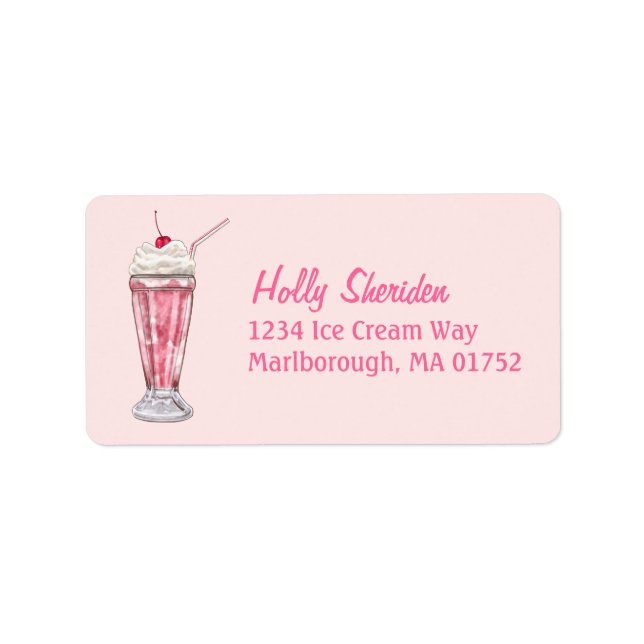 Strawberry Shake Label (Front)