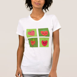   Strawberry Shirt, Screen Print T-Shirt