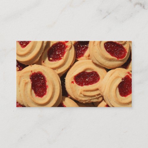 Strawberry Shortbread Cookies Business Cards