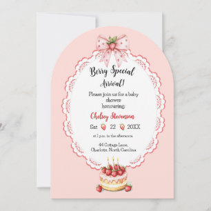 Strawberry Shortcake Baby Shower Invitation