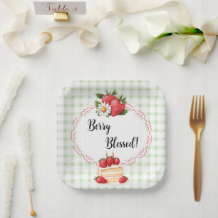 Strawberry Shortcake Baby Shower-Paper Plates