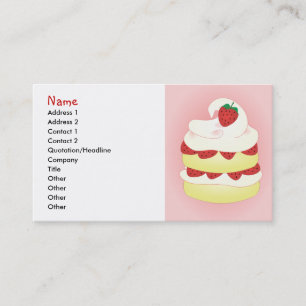 Strawberry Shortcake Business Card