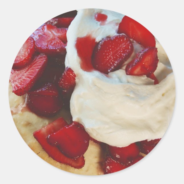 Strawberry Shortcake Classic Round Sticker (Front)