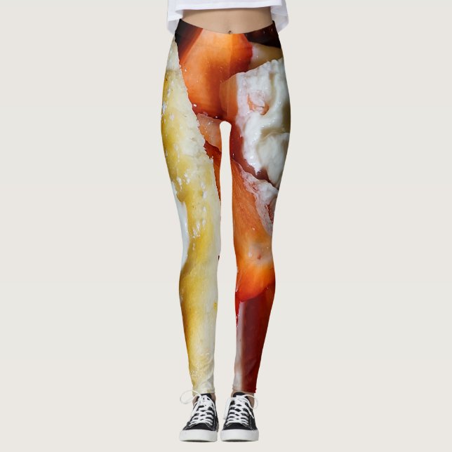 Strawberry Shortcake gets a workout Leggings (Front)