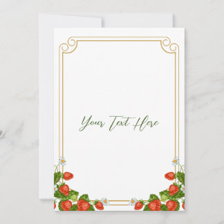 Strawberry Shortcake Invitation 5x7"