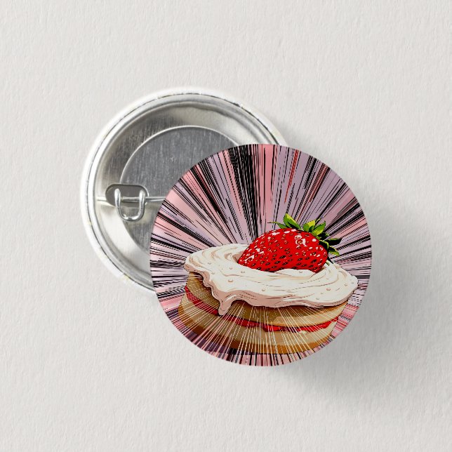 Strawberry Shortcake Nostalgia Button (Front & Back)