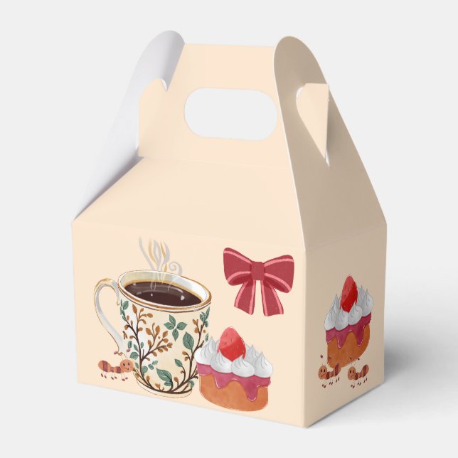 Strawberry shortcake packaging. favor boxes (Front Side)