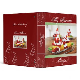 Strawberry Shortcake Recipe Book binder