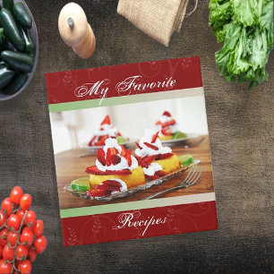 Strawberry Shortcake Recipe Book Binder
