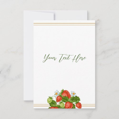 Strawberry Shortcake RSVP Card