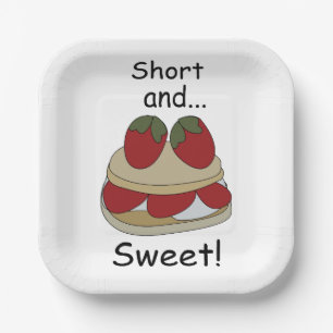 Strawberry Shortcake Short and Sweet Funny Party Paper Plates