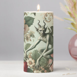 Strawberry Sins – Gothic Altar in Solitaire Pillar Candle
