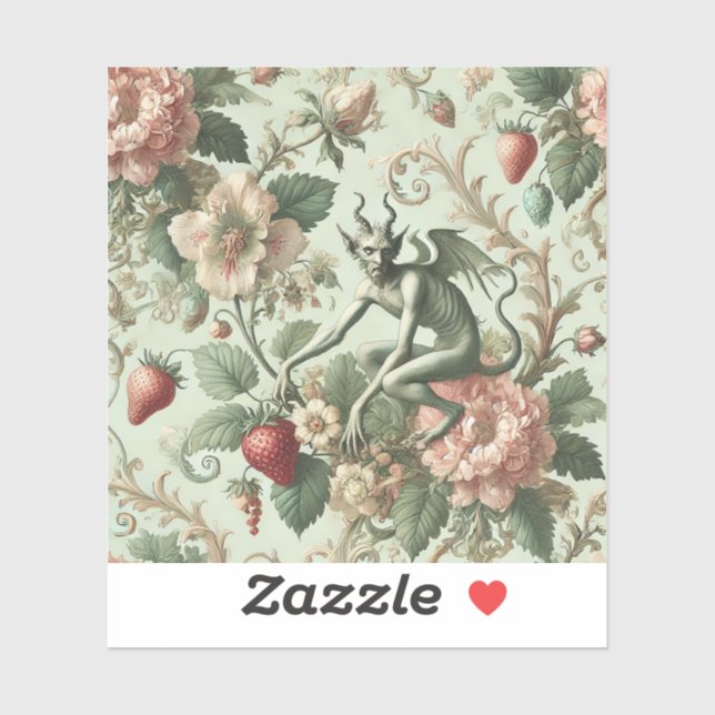 Strawberry Sins – Gothic Baroque Sticker (Sheet)