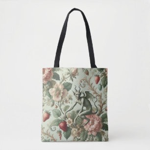 Strawberry Sins – Gothic Baroque Tote Bag