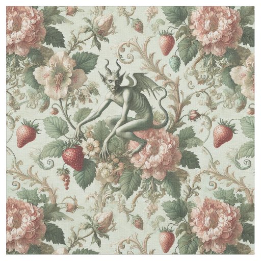 Strawberry Sins – Gothic Classic Tile Fabric