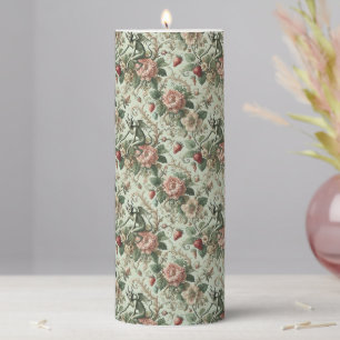 Strawberry Sins – Gothic Sanctum in Delirium Pillar Candle