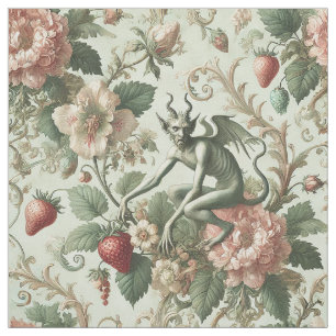 Strawberry Sins – Gothic Statement Tile Fabric
