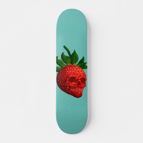 Strawberry Skull  Skateboard