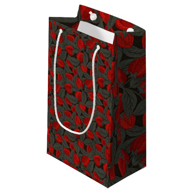 Strawberry  small gift bag (Front Angled)