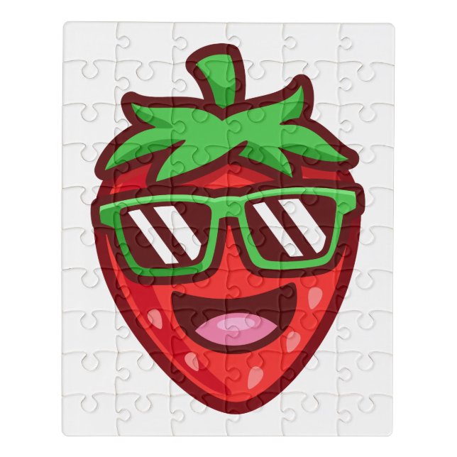 Strawberry Smiles Jigsaw Puzzle (Puzzle Vertical)