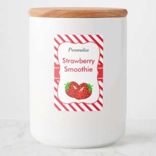 Strawberry Smoothie Food Label