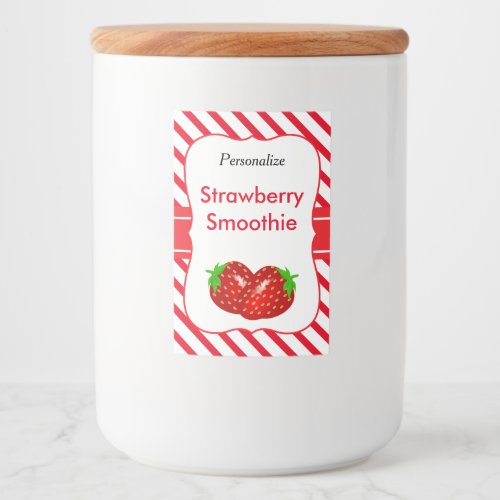 Strawberry Smoothie Food Label