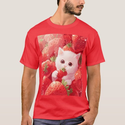 Strawberry Snacks for Kitties T_Shirt