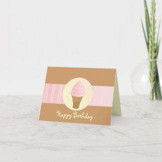 Strawberry Soft Serve Card