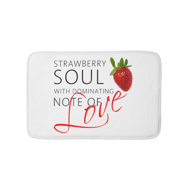 Strawberry Soul Bathroom Mat (Front)