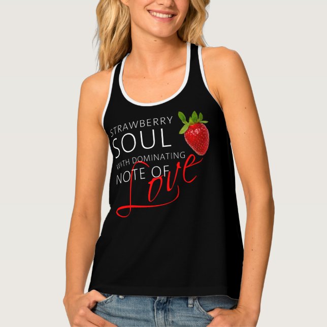 Strawberry Soul Dark Tank Top (Front)