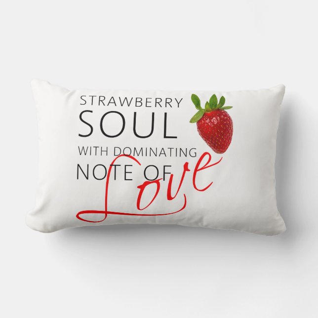 Strawberry Soul Lumbar Pillow (Front)